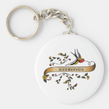 Swallow and Scroll with Nutrition Keychains