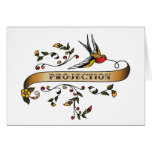 Swallow and Scroll with Projection cards