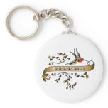 Swallow and Scroll with Projection keychains