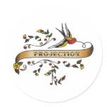 Swallow and Scroll with Projection stickers