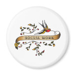 Swallow and Scroll with Social Work magnets