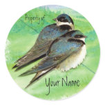 Swallow, Bird, Nature, Wildlife Watercolor stickers