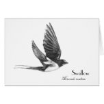Swallow in flight cards