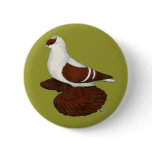 Swallow:  Red Fullhead Pinback Buttons