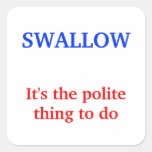 Swallow Square Stickers