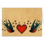 Swallows and Stars Card