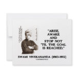 Swami Vivekananda Arise Awake Stop Not 'Til Goal invitations