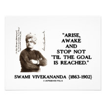 Swami Vivekananda Arise Awake Stop Not 'Til Goal Personalized Announcements