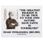 Swami Vivekananda Greatest Religion Be True Faith flyers