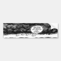 Swamp Ducks Flying in Stormy Weather Bumper Stickers