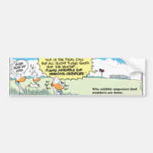 Swamp Ducks Migration Patterns Bumper Sticker