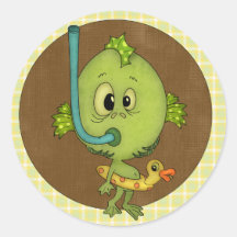 swamp monster halloween sticker or just for fun