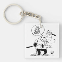 Swamp Old Man Croc Golf Key Chain