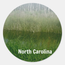 Swamplands of North Carolina Round Stickers