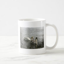 Swan and cygnet mugs