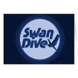 Swan Dive Greeting Cards