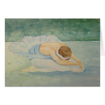 Swan Lake - Blank Greetings Card