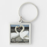 Swan Love Keychains