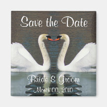 Swan Save the Date magnets