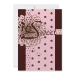 Swan Sweet Sixteen Retro Polka Dot Invitation