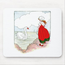Swan Vintage The Real Mother Goose Mouse Pads
