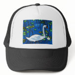 Swan with Waterlily