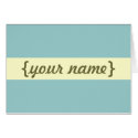 Swanky Personalised Card