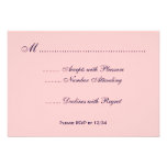 Swans and Roses Custom RSVP Cards