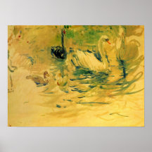 Swans by Berthe Morisot Print