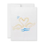 Swans Kissing invitations