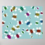 Swarm of Bees Print