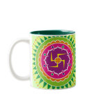 Swastika with Traditional Indian style Mandana mugs