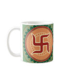 Swastika with Traditional Indian style Mandana mugs