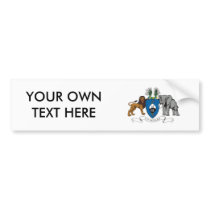 Swaziland Coat of Arms Bumper Sticker