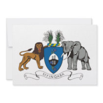 Swaziland Coat of Arms Invite