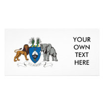 Swaziland Coat of Arms Customized Photo Card