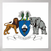 Swaziland Coat of Arms Posters