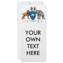 Swaziland Coat of Arms Personalized Rack Card