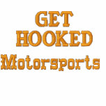 Sweater with,GET HOOKED MOTORSPORTS embroidered shirts