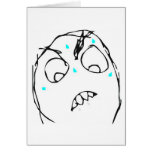 Sweaty Rage Face Greeting Card