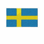Sweden country flag embroidered men's t-shirt embroidered shirts