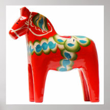 Sweden Dala Horse Posters