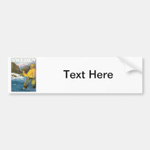 Sweden Fishing Bumper Stickers