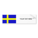 SWEDEN FLAG Bumper Sticker bumper stickers