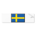 Sweden Flag bumper stickers