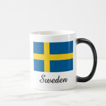 Sweden Flag Design Coffee Mugs