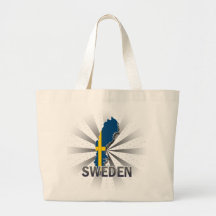 Sweden Flag Map 2.0 Tote Bag