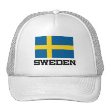 Sweden Flag Mesh Hats