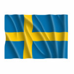 SWEDEN FLAG photo sculptures