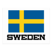 Sweden Flag Postcards